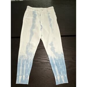NILI LOTAN Nolan Sweatpants Sky Blue Tie Dye Size Small